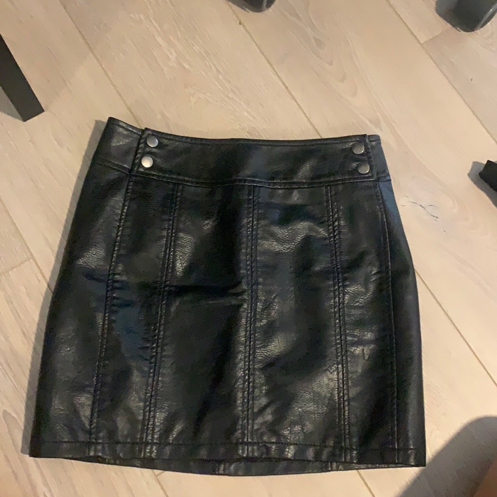 Free people pleather skirt!